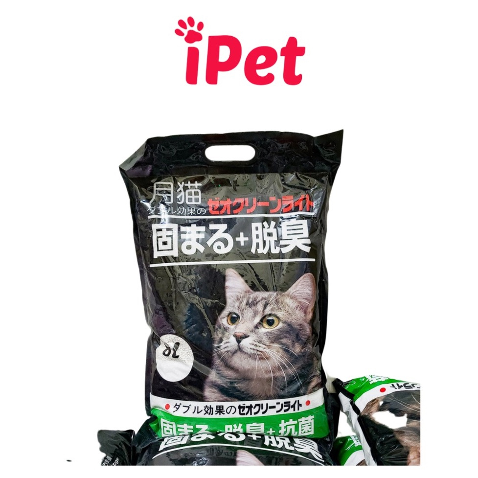 Cát Vệ Sinh Siêu Khử Mùi - Cát Nhật Đen MOON CAT 9L Cho Mèo - iPet Shop