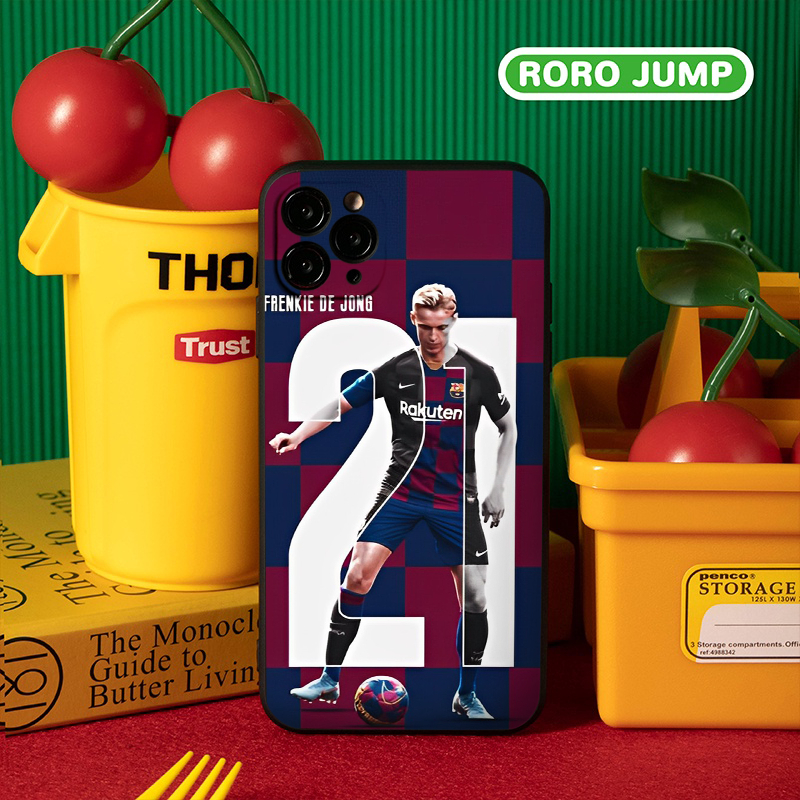 Ốp lưng Iphone viền vuông ảnh dejong đẹp 6/7/8Plus X XS xr xsmax 11/12/13/14pro prm q1265