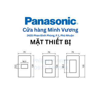 Mặt thiết bị Panasonic dòng WIDE màu trắng