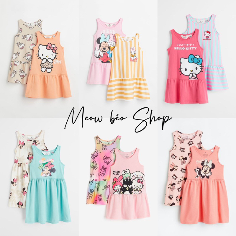 Set 2 váy HM bé gái 100% authentic- Săn sale US, UK, JP