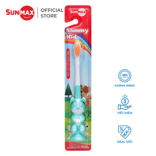 Bàn chải đánh răng trẻ em lông mềm Sunmax Sammy For Kid