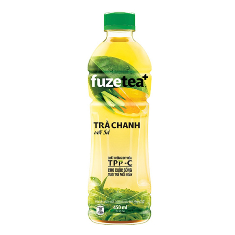Trà chanh sả Fuze Tea+ 450ml