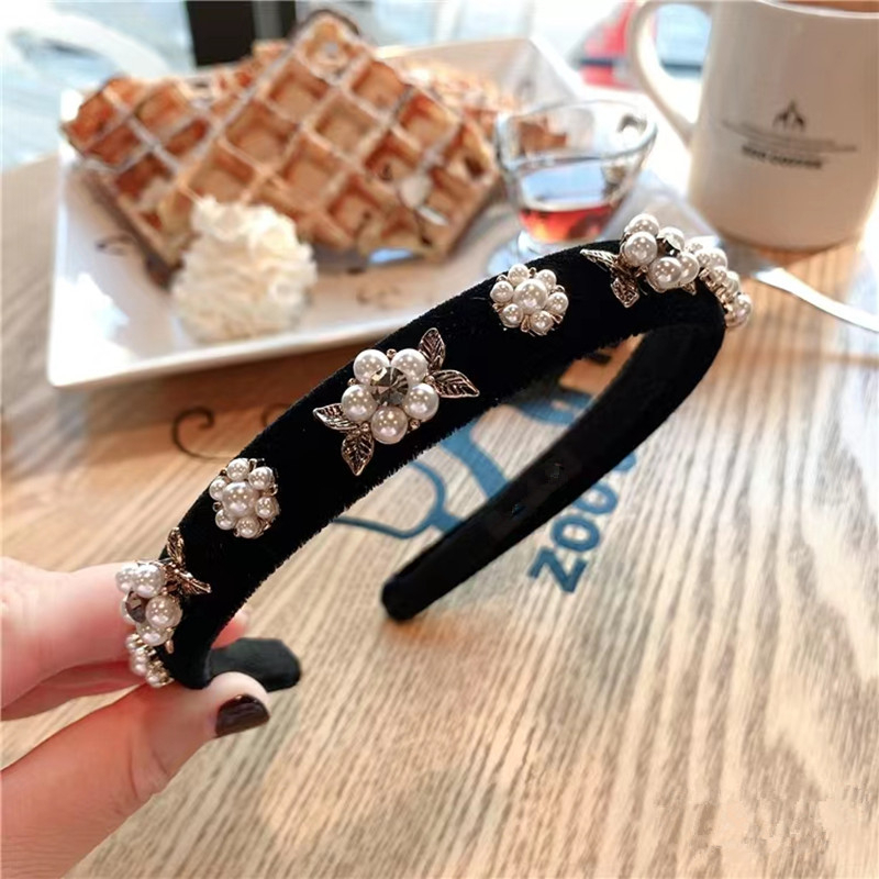 Băng đô cài tóc Thiết Kế đính Hoa Cao Cấp Kiểu pháp Tinh Tế