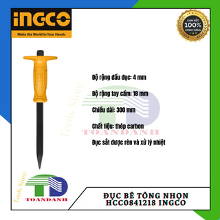 Đục bê tông nhọn HCC0841218 INGCO