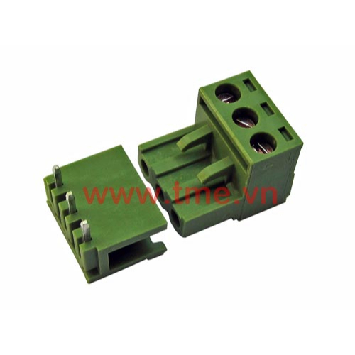 KF2EDGK-53RA - 5.0mm 3-pin Plug-in Terminal Block Male &amp; Female Right Angle