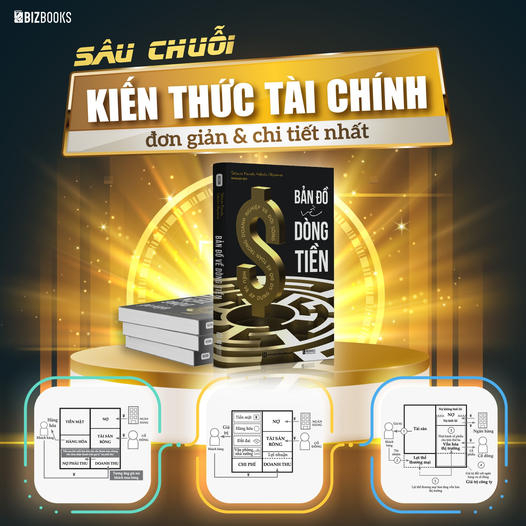 Sách Bizbooks - Bản đồ về dòng tiền: Hiểu và áp dụng sơ đồ kế toán trong doanh nghiệp và đời sống | BigBuy360 - bigbuy360.vn