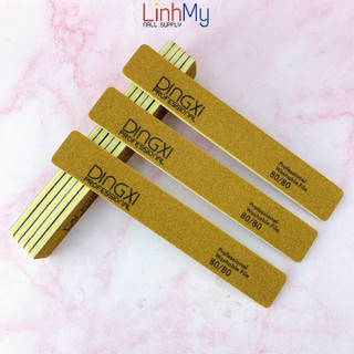 Dũa móng bột dũa dingxi gold nhám mỹ độ nhám 80 - dũa phá gel phá móng úp dũa móng tay