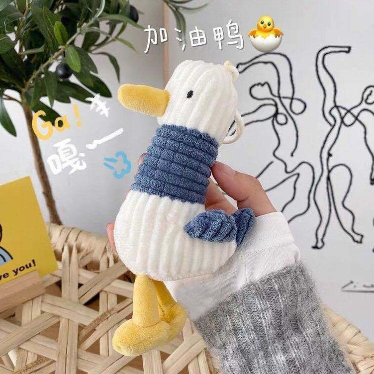 Móc khóa vịt quàng khăn, móc cài balo, túi xách, chìa khóa