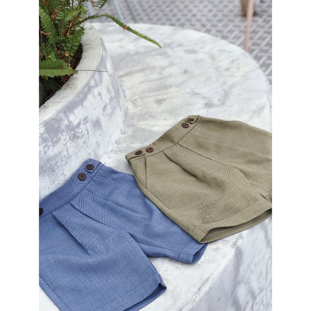 Quần short trơn 137Kids thiết kế cạp chun co giãn cho bé trai