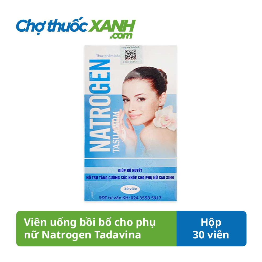 Natrogen Tadavina 30 viên – Viên uống bồi bổ khí huyết cho phụ nữ sau sinh
