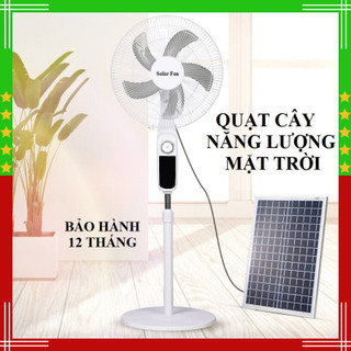 Quạt năng lượng mặt trời , Quạt tích điện Solar Jindian JD-S198 sử dụng 8-10 giờ, sạc bằng năng lượng mặt trời