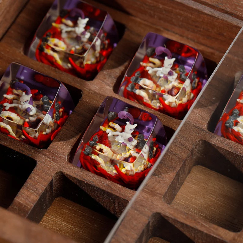 Nút keycap Mewtwo Pokemon dành cho bàn phím cơ