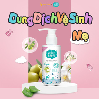 Dung dịch vệ sinh cho mẹ white papel, lành tính dịu nhẹ, 100% hữu cơ tự nhiên, sản phẩm nhập khẩu trực tiếp