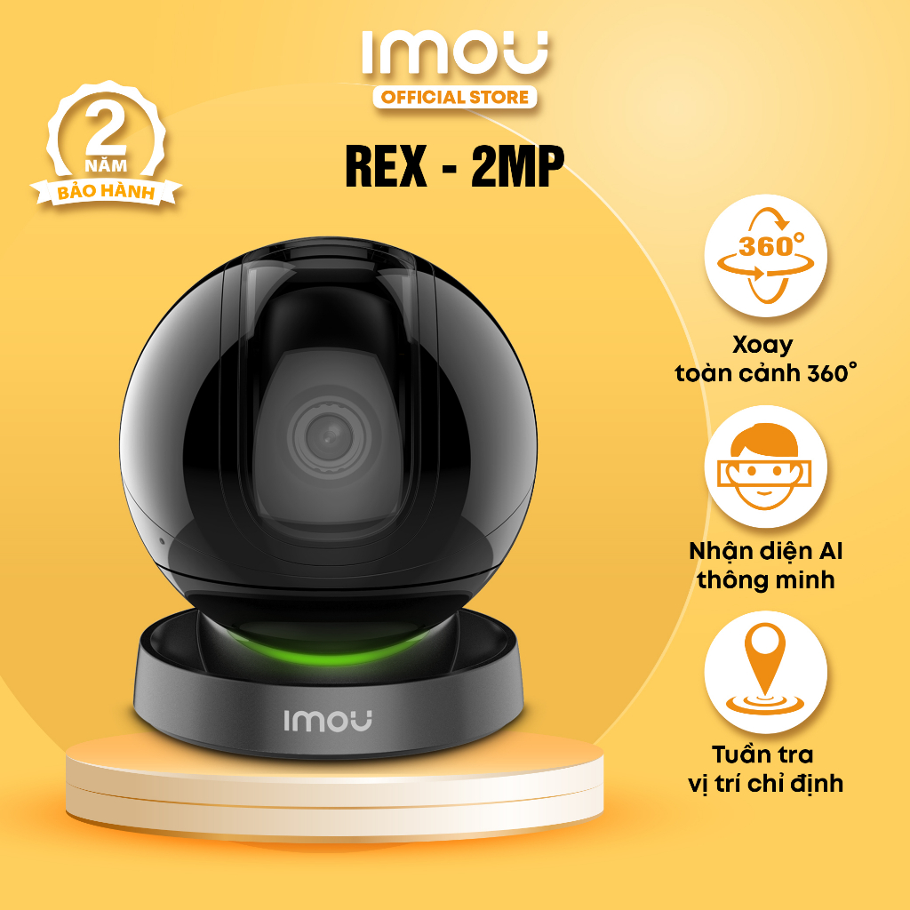 Camera Wifi trong nhà Imou Rex (2MP) I IPC-A26 I Theo dõi thông minh I Đàm thoại 2 chiều