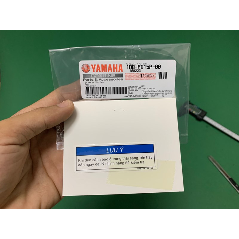 Tem Lưu ý zin YAMAHA