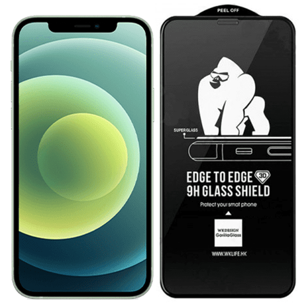 Cường lực iphone KingKong 3D tràn viền 9H độ bền cao chịu lực tốt, chống bám vân tay tốt
