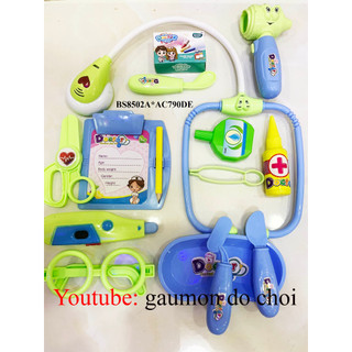 Bộ đồ chơi bác sĩ va ly có đèn âm thanh như thật (hàng loại 1) kittyy