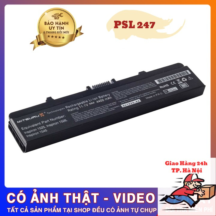 Pin Laptop ⚡️ Dell Inspiron 1525 ⚡️ 1526 1440 1545 1546 1750 M911G GW240 hàng nhập khẩu ⚡️ BẢO HÀNH ĐỔI MỚI 9 THÁNG ⚡️