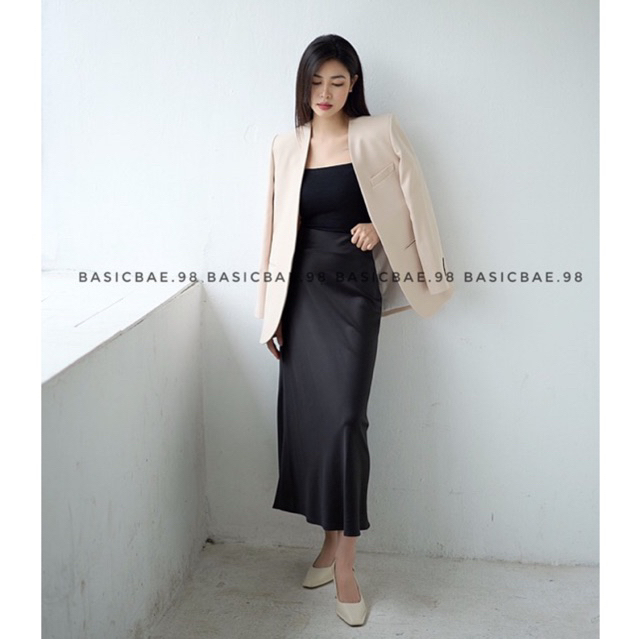Chân váy lụa Basicbae.98