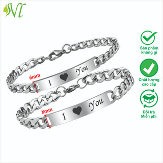 Lắc cặp đôi  đẹp quà tặng người ấy không đen không gỉ xài nước tốt - Đẹp Là Vui