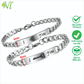 Lắc cặp đôi  đẹp quà tặng người ấy không đen không gỉ xài nước tốt - Đẹp Là Vui