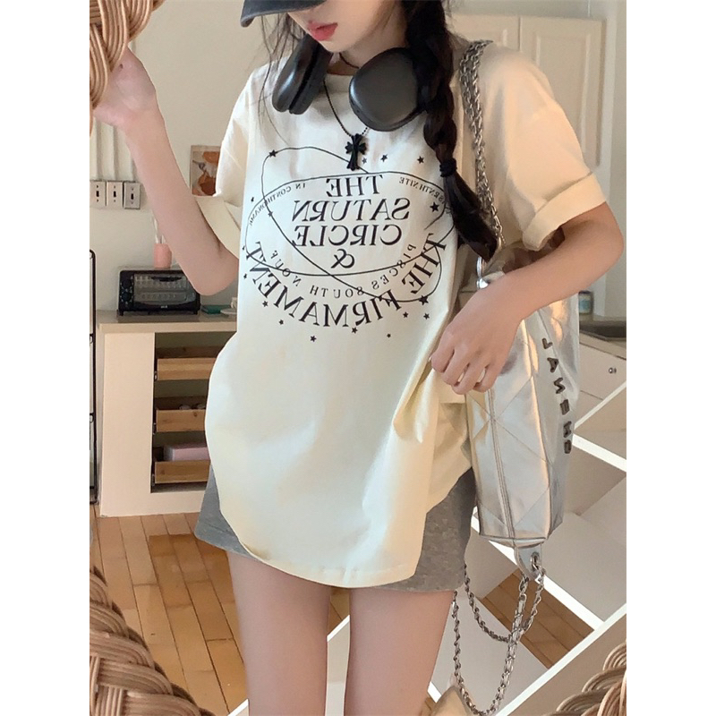 (Order) Áo phông thun nữ in chữ basic phong cách Hàn Quốc form rộng hot ulzzang áo pull chữ korea