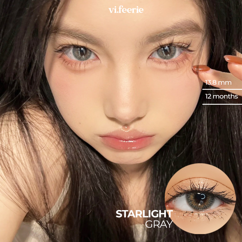 Kính áp tròng (lens) xám Starlight Gray đủ độ cận-VF Lens