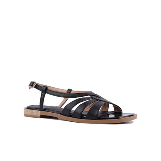 [HCM] Giày Sandal Hạnh Dung HD04757AD ( Màu kem-Đen-Trắng )