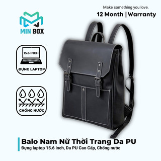 Balo laptop, balo thời trang nam nữ da pu cao cấp chống nước chống trầy cao cấp