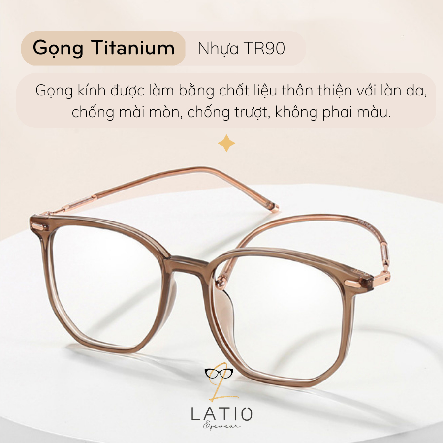 Gọng kính Nữ Đổi màu LATIO xu hướng 2023 Chất liệu TR90 siêu nhẹ Trẻ trung phong cách Hàn Quốc - KM64