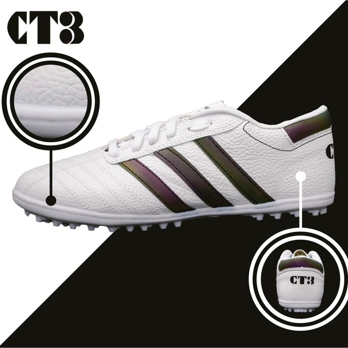 Giày Đá Bóng 3 Sọc CT3  Chính Hãng - Giày Bóng Đá Sân Cỏ Nhân Tạo Đã Khâu Full Đế 100%