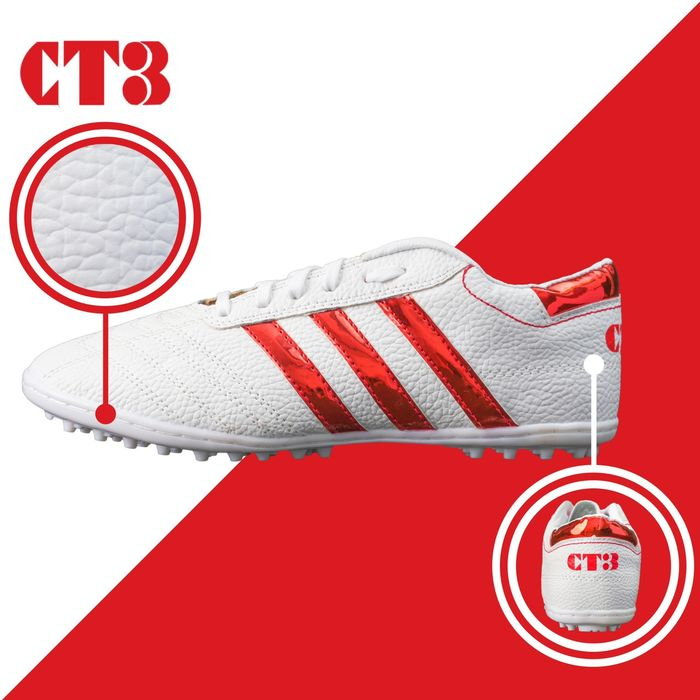 Giày Đá Bóng 3 Sọc CT3  Chính Hãng - Giày Bóng Đá Sân Cỏ Nhân Tạo Đã Khâu Full Đế 100%