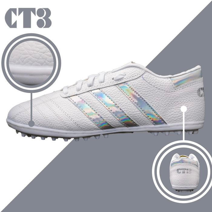Giày Đá Bóng 3 Sọc CT3  Chính Hãng - Giày Bóng Đá Sân Cỏ Nhân Tạo Đã Khâu Full Đế 100%