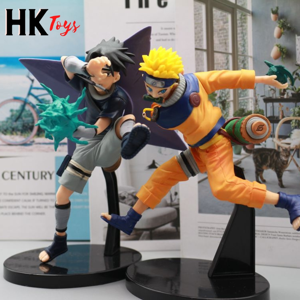 Mô hình Naruto Sasuke chiến đấu siêu ngầu cao 18cm hàng nét siêu chất lượng - Figure Naruto - Có vỏ hộp màu