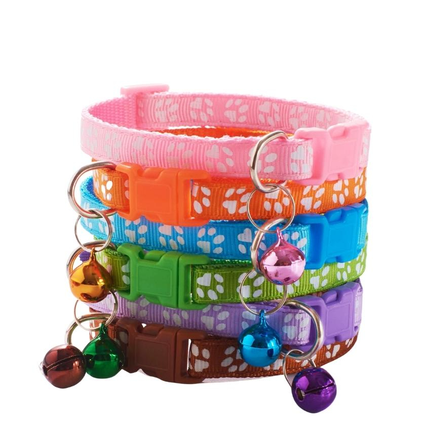 Vòng cổ thú cưng Cún Mèo có chuông dễ thương khóa bấm điều chỉnh màu sắc đẹp VN PET SHOP