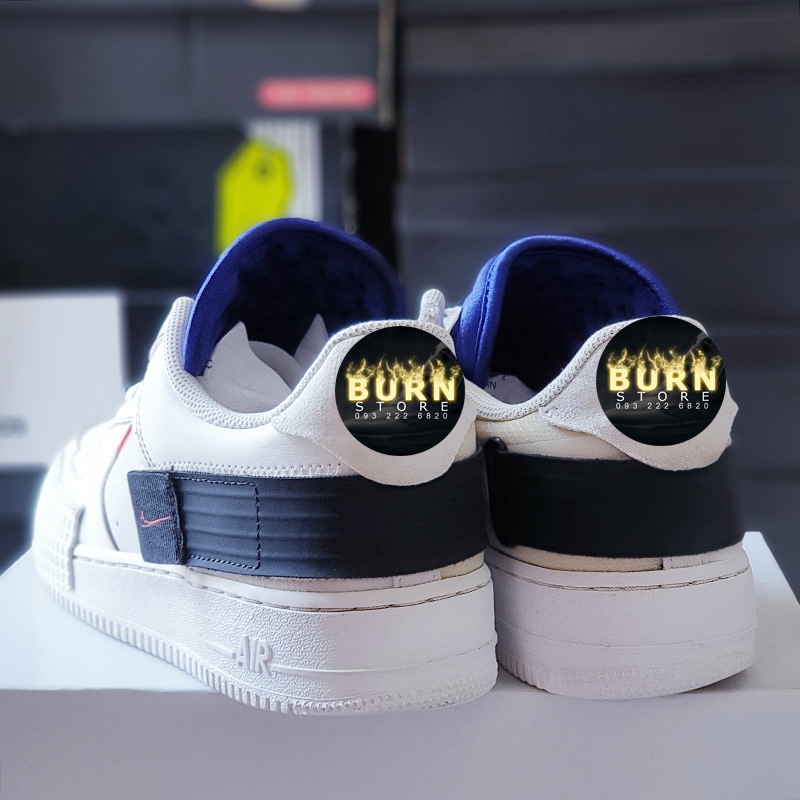 Giày -Air- Force 1 Type White Black, size 42, real 2hand