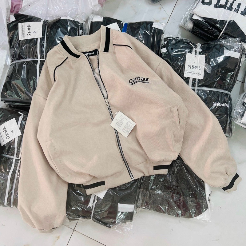 Áo khoác chống nắng bomber Unisex chất nhung tăm 2 lớp form rộng dành cho nữ nam M562-AN STORE