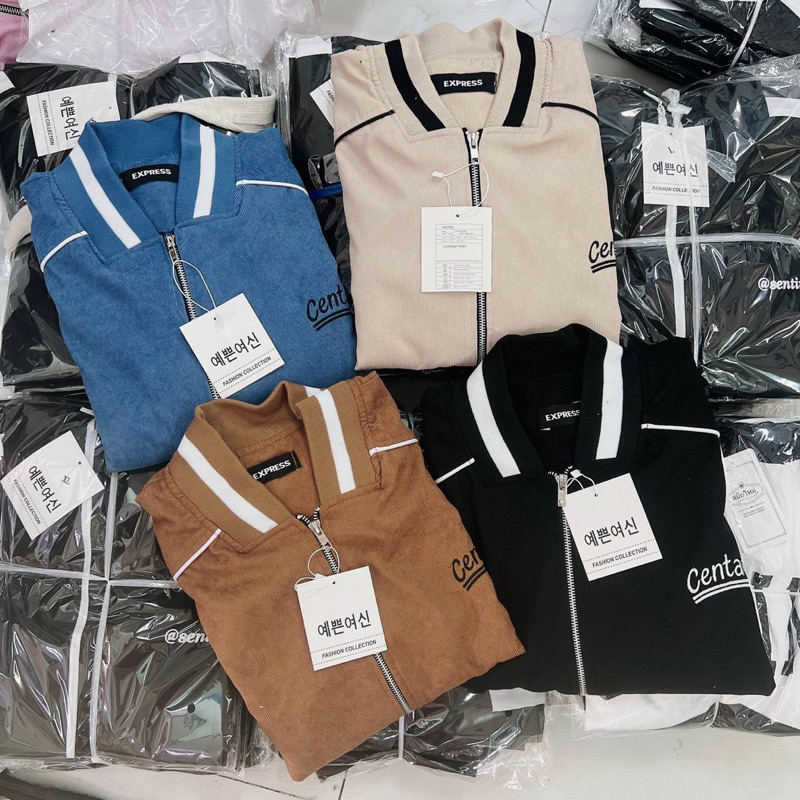 Áo khoác chống nắng bomber Unisex chất nhung tăm 2 lớp form rộng dành cho nữ nam M562-AN STORE