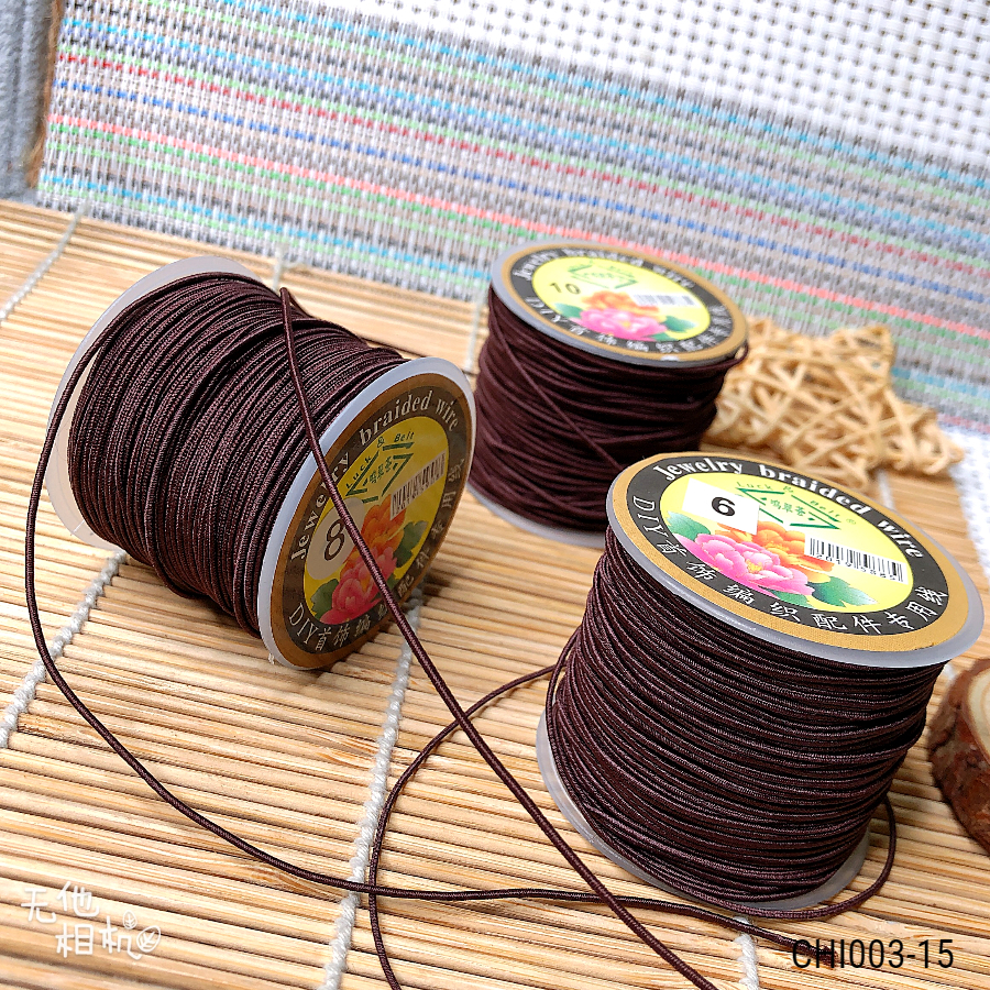 Dây dù co dãn sâu vòng gỗ 0.6/0.8/1mm - Giá sỉ