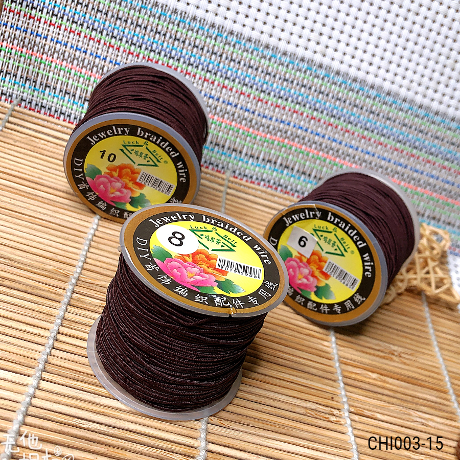 Dây dù co dãn sâu vòng gỗ 0.6/0.8/1mm - Giá sỉ