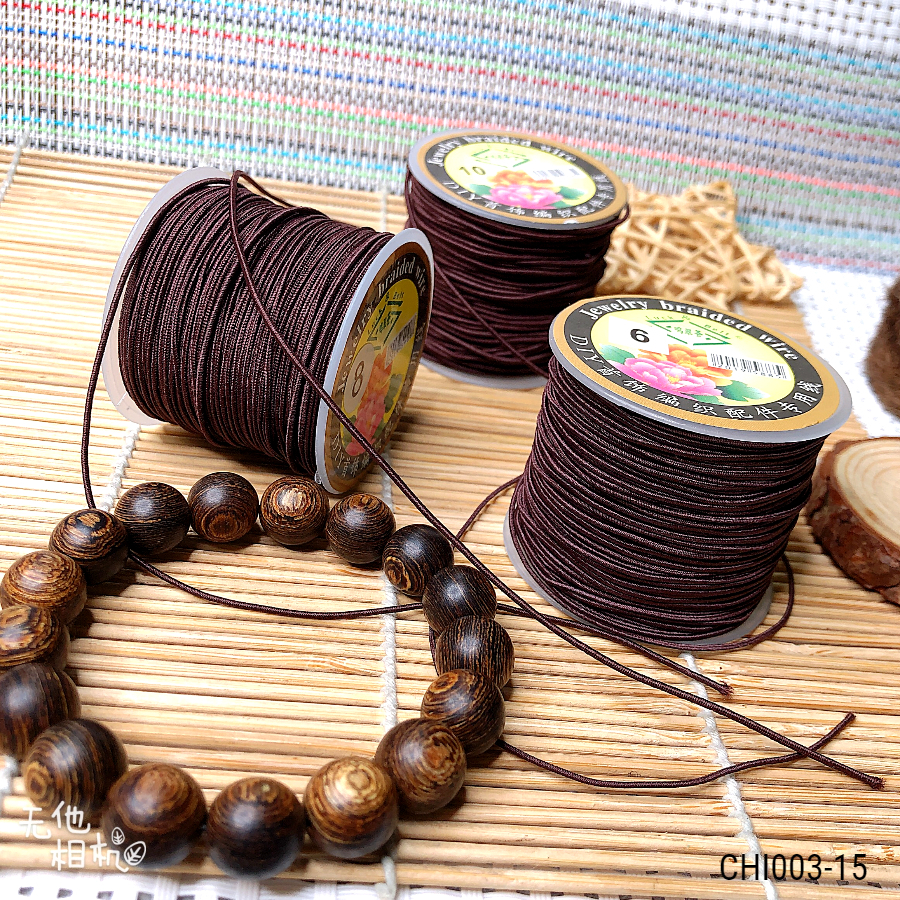 Dây dù co dãn sâu vòng gỗ 0.6/0.8/1mm - Giá sỉ