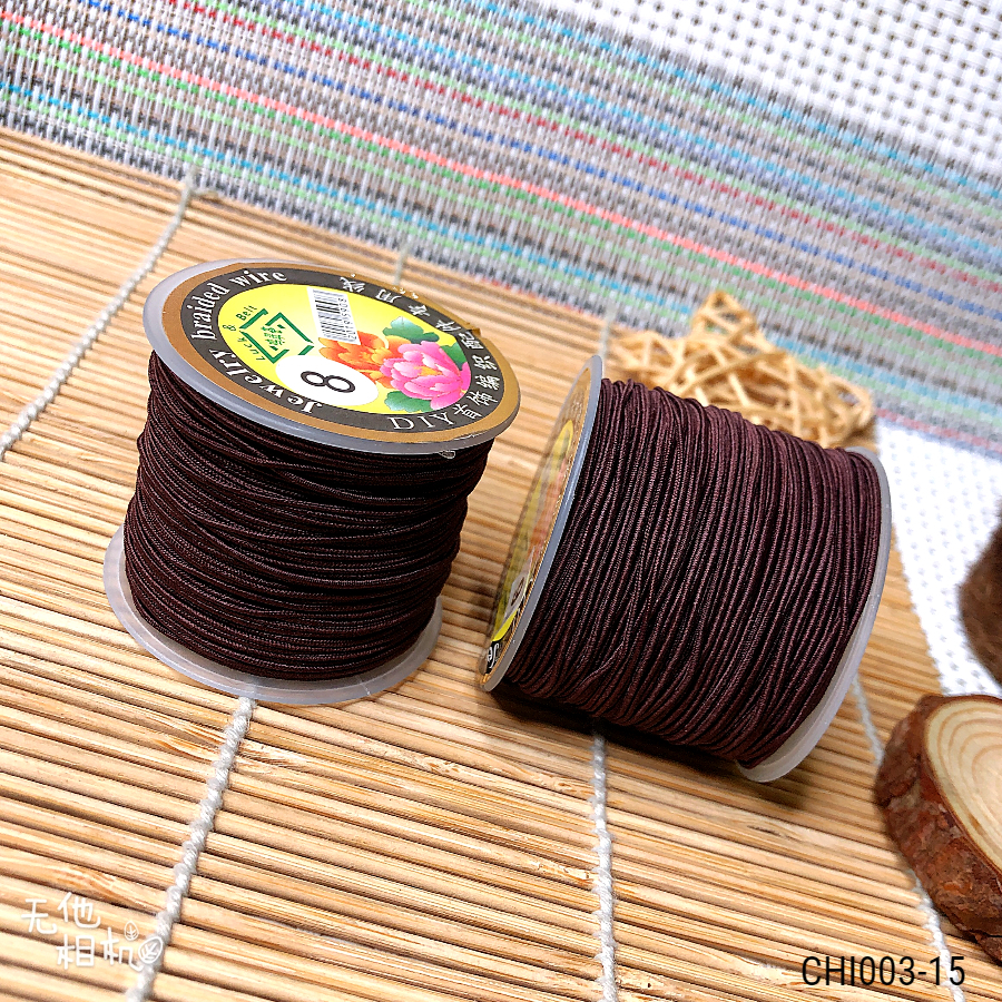 Dây dù co dãn sâu vòng gỗ 0.6/0.8/1mm - Giá sỉ