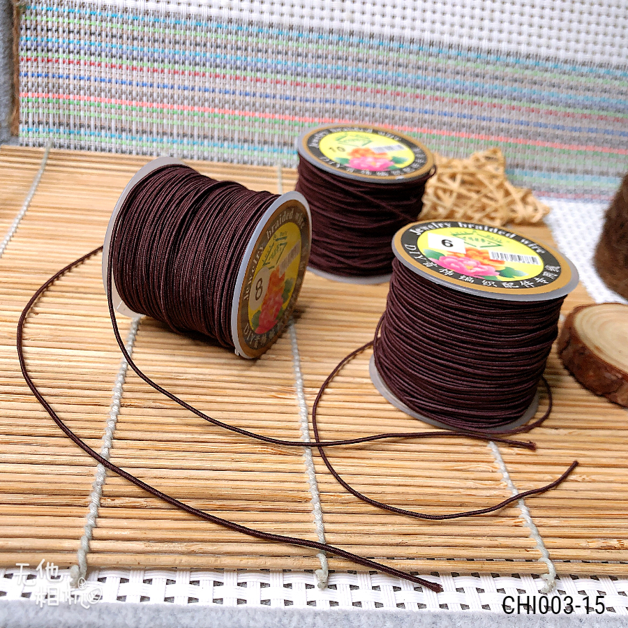 Dây dù co dãn sâu vòng gỗ 0.6/0.8/1mm - Giá sỉ