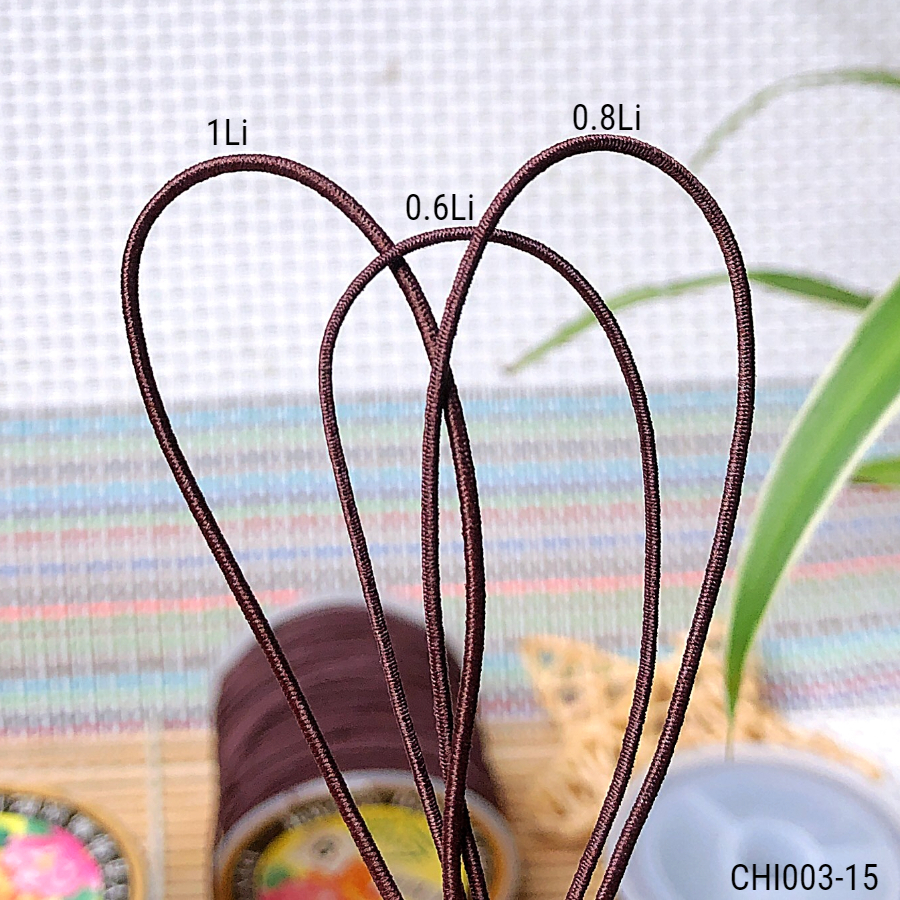 Dây dù co dãn sâu vòng gỗ 0.6/0.8/1mm - Giá sỉ