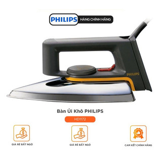 Bàn Ủi Khô Philips HD1172 Hàng Chính Hãng Bảo Hành 2 Năm