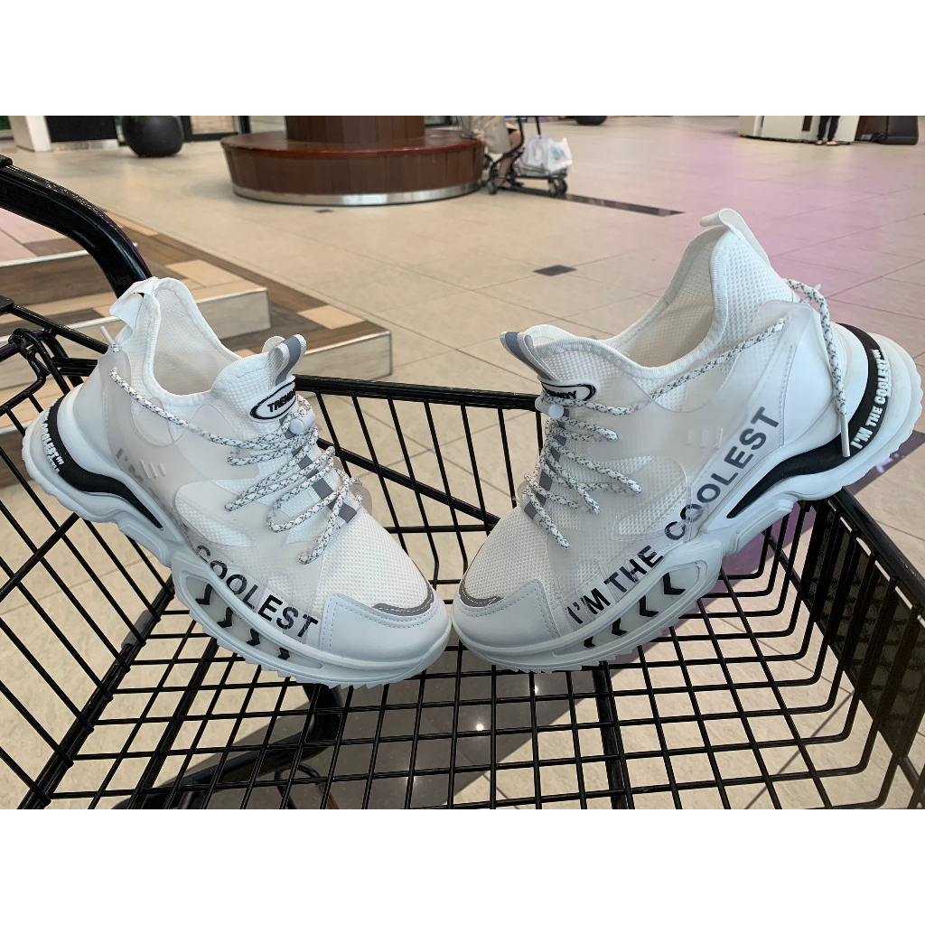 Giày Sneaker Siêu ngầu Chơi Bóng Chuyền Màu Trắng - Đen - Xám Chạy Bộ Xuyên Việt