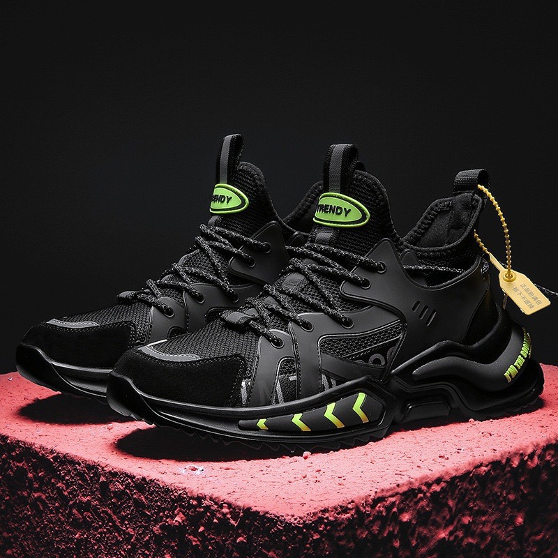 Giày Sneaker Siêu ngầu Chơi Bóng Chuyền Màu Trắng - Đen - Xám Chạy Bộ Xuyên Việt