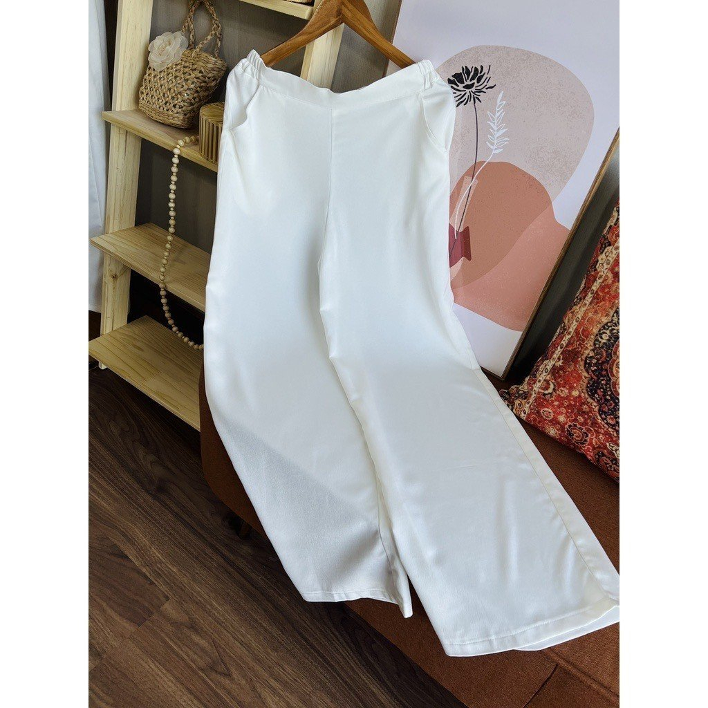 Quần lụa ống rộng cao cấp, quần áo dài, quần áo bà ba - Quần lụa lẻ mặc đồ lam đồ bà ba sang trọng thoải mái dễ mặc_Q01