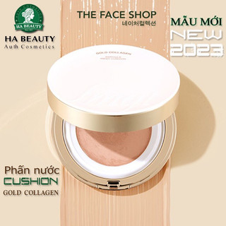 Phấn nước trang điểm dưỡng da The Face Shop fmgt Gold Collagen Ampoule Mesh Cushion SPF50+ PA+++ 13g