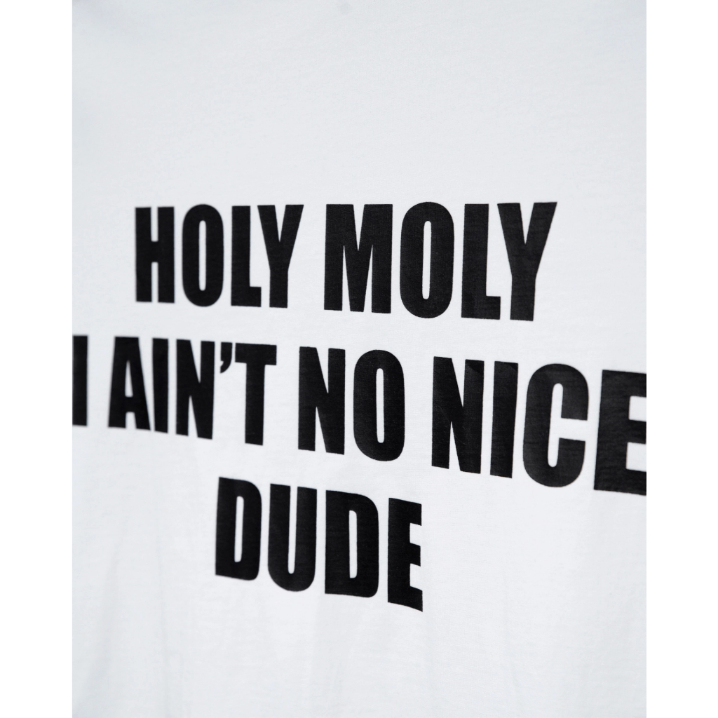 Stressmama Baddie Boxy T-Shirt - White màu trắng chất liệu Cotton vải dày 230 GSM thoáng mát in lụa thủ công Local Brand